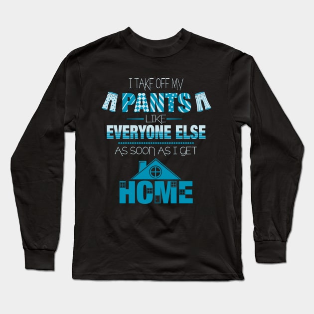 No Pants Long Sleeve T-Shirt by fishbiscuit